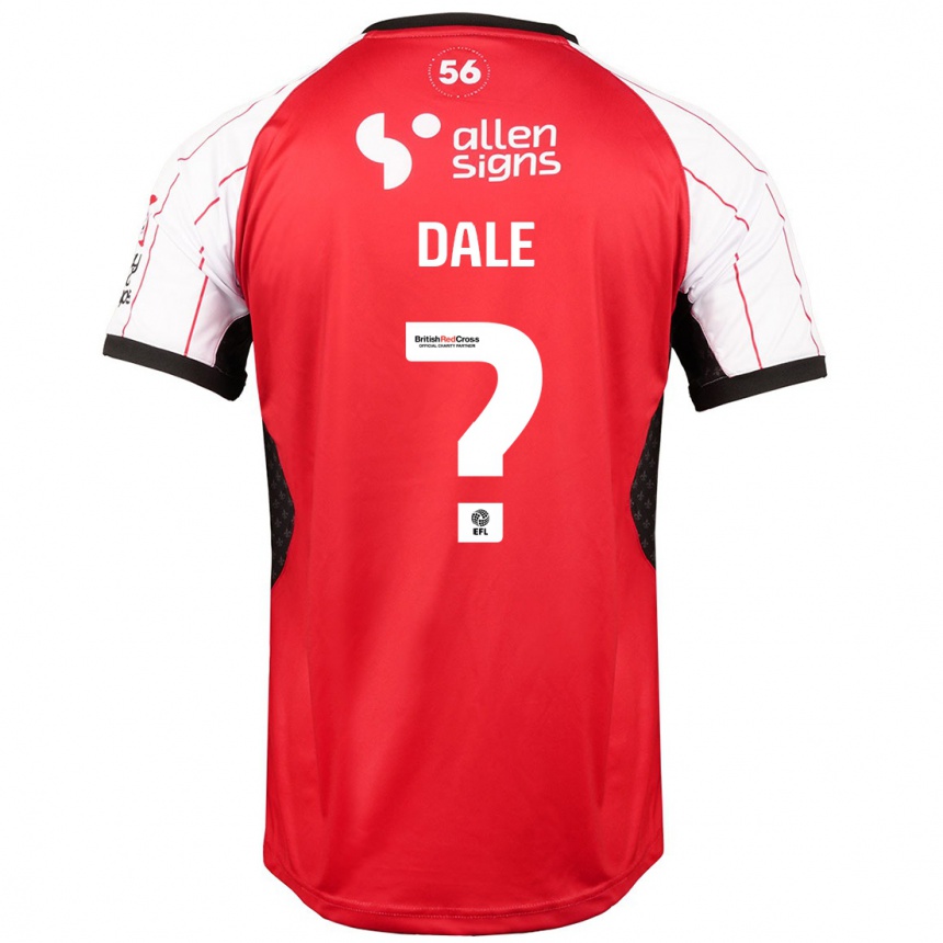 Kids Football Harry Dale #0 White Home Jersey 2024/25 T-Shirt