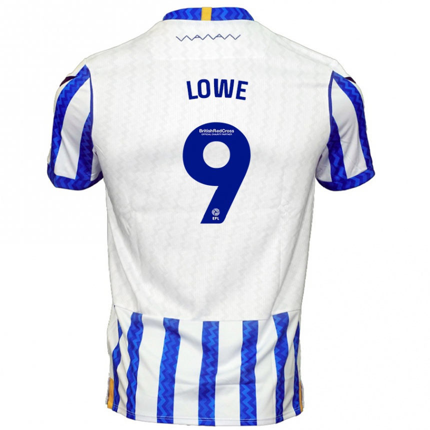 Kids Football Jamal Lowe #9 Blue White Home Jersey 2024/25 T-Shirt