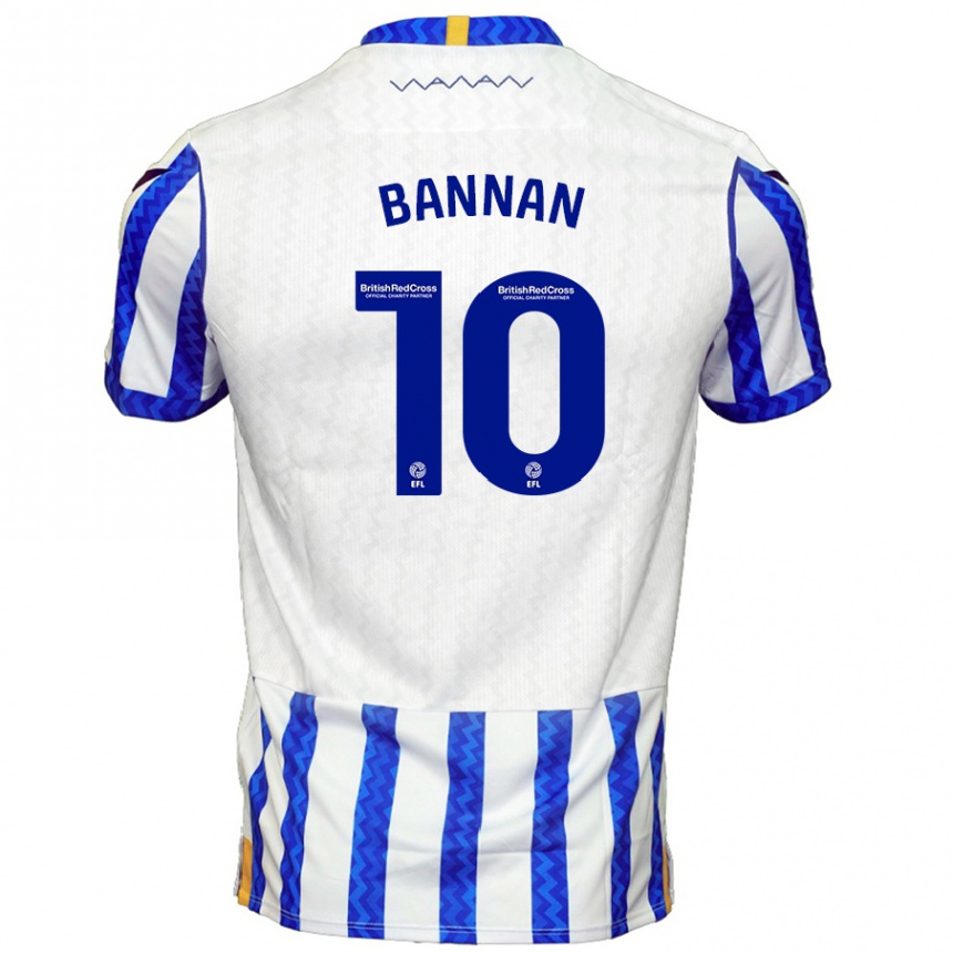 Kids Football Barry Bannan #10 Blue White Home Jersey 2024/25 T-Shirt