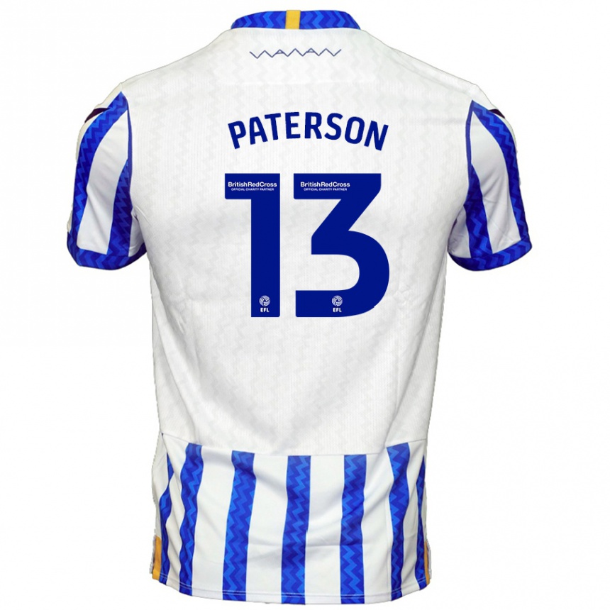 Kids Football Callum Paterson #13 Blue White Home Jersey 2024/25 T-Shirt