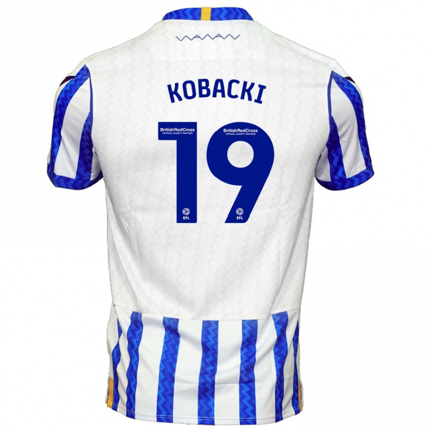 Kids Football Olaf Kobacki #19 Blue White Home Jersey 2024/25 T-Shirt