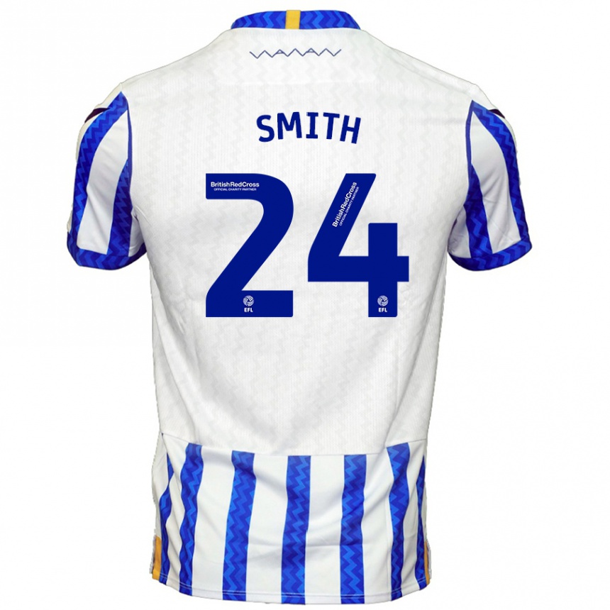 Kids Football Michael Smith #24 Blue White Home Jersey 2024/25 T-Shirt