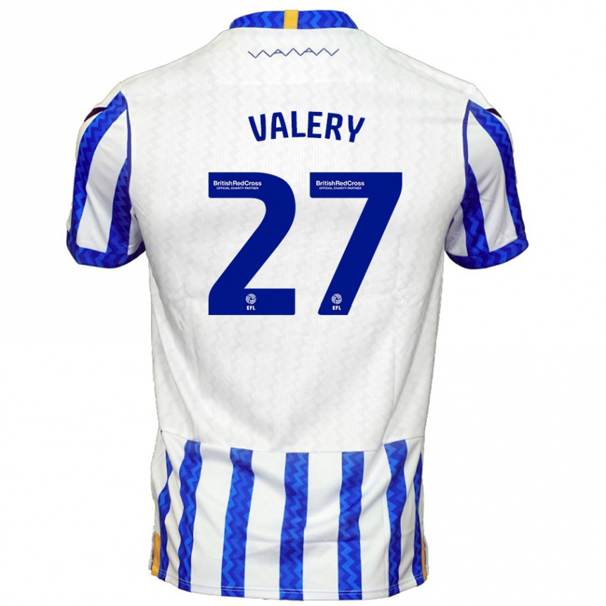 Kids Football Yan Valery #27 Blue White Home Jersey 2024/25 T-Shirt