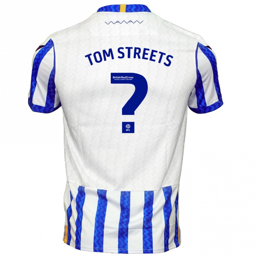 Kids Football Tom Streets #0 Blue White Home Jersey 2024/25 T-Shirt