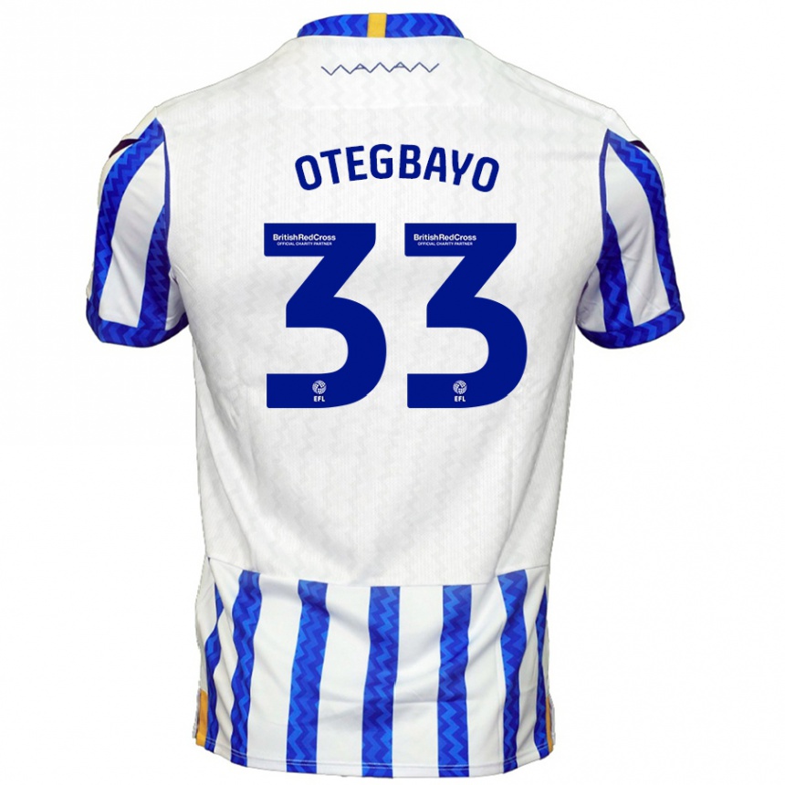 Kids Football Gabriel Otegbayo #33 Blue White Home Jersey 2024/25 T-Shirt