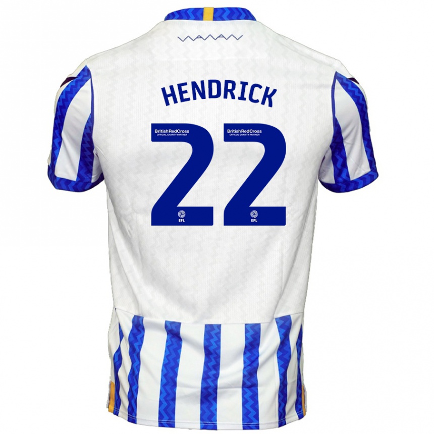 Kids Football Jeff Hendrick #22 Blue White Home Jersey 2024/25 T-Shirt