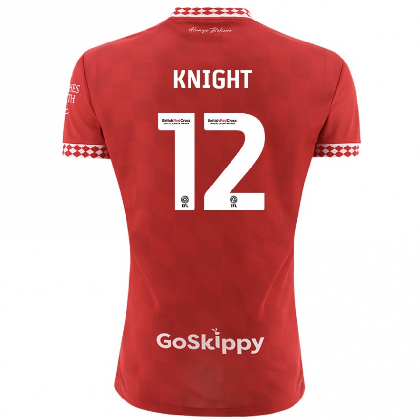 Kids Football Jason Knight #12 Red Home Jersey 2024/25 T-Shirt