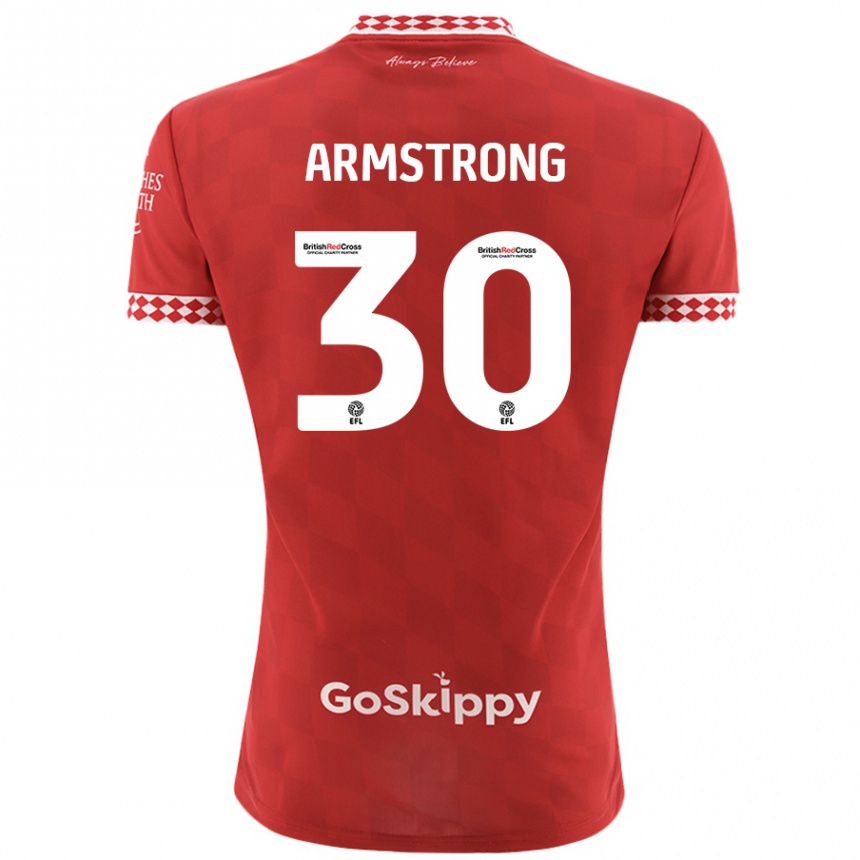 Kids Football Sinclair Armstrong #30 Red Home Jersey 2024/25 T-Shirt