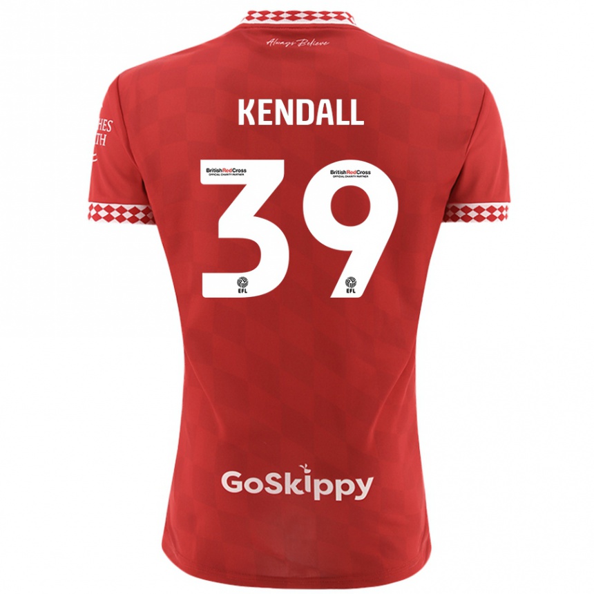 Kids Football Maya Kendall #39 Red Home Jersey 2024/25 T-Shirt