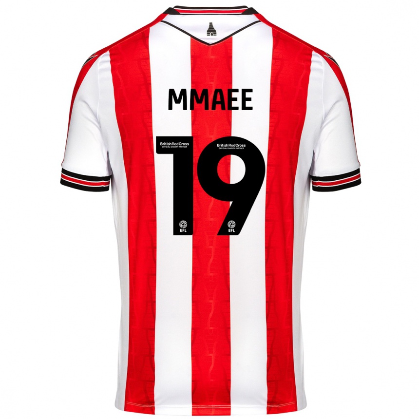 Kids Football Ryan Mmaee #19 Red White Home Jersey 2024/25 T-Shirt