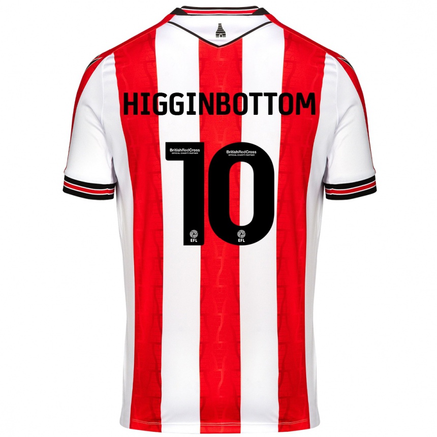 Kids Football Alice Higginbottom #10 Red White Home Jersey 2024/25 T-Shirt