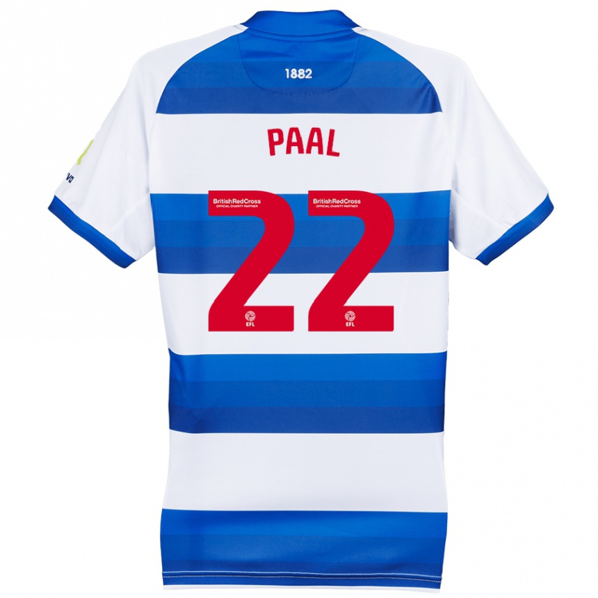 Kids Football Kenneth Paal #22 White Blue Home Jersey 2024/25 T-Shirt