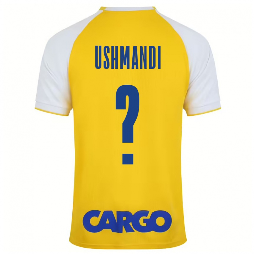 Kids Football Anar Ushmandi #0 Yellow White Home Jersey 2024/25 T-Shirt