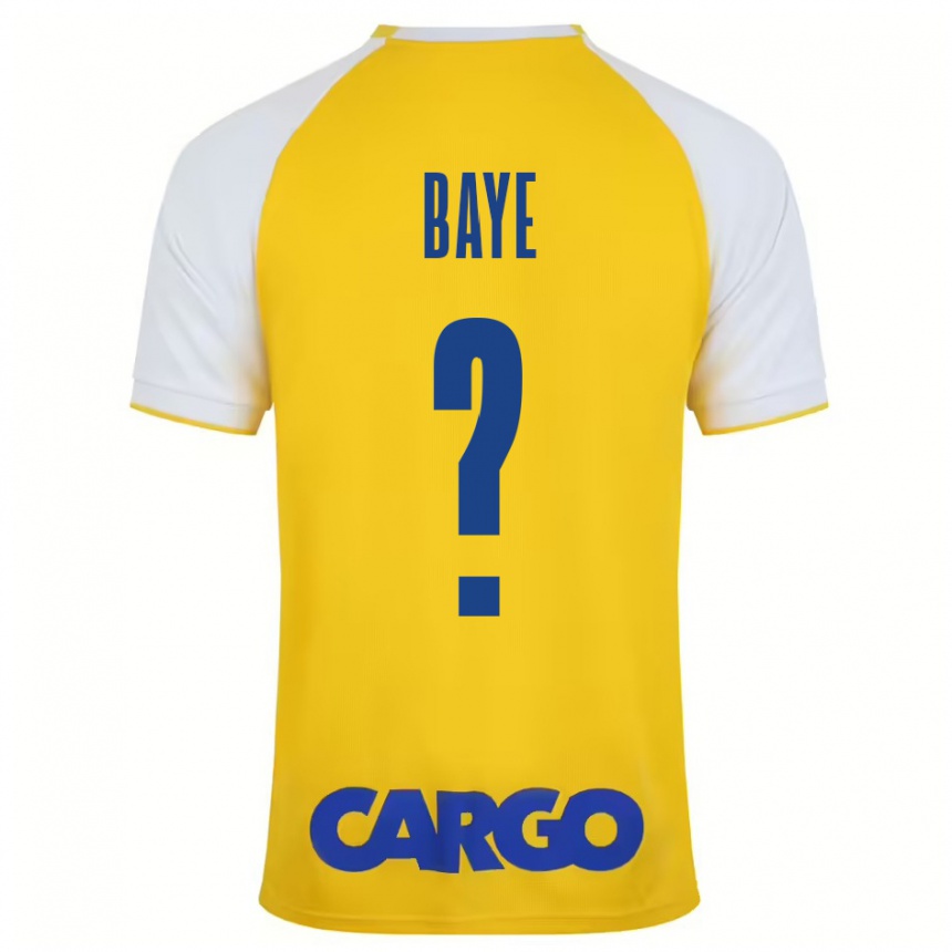 Kids Football Orel Baye #0 Yellow White Home Jersey 2024/25 T-Shirt