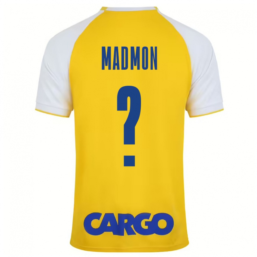 Kids Football Elad Madmon #0 Yellow White Home Jersey 2024/25 T-Shirt