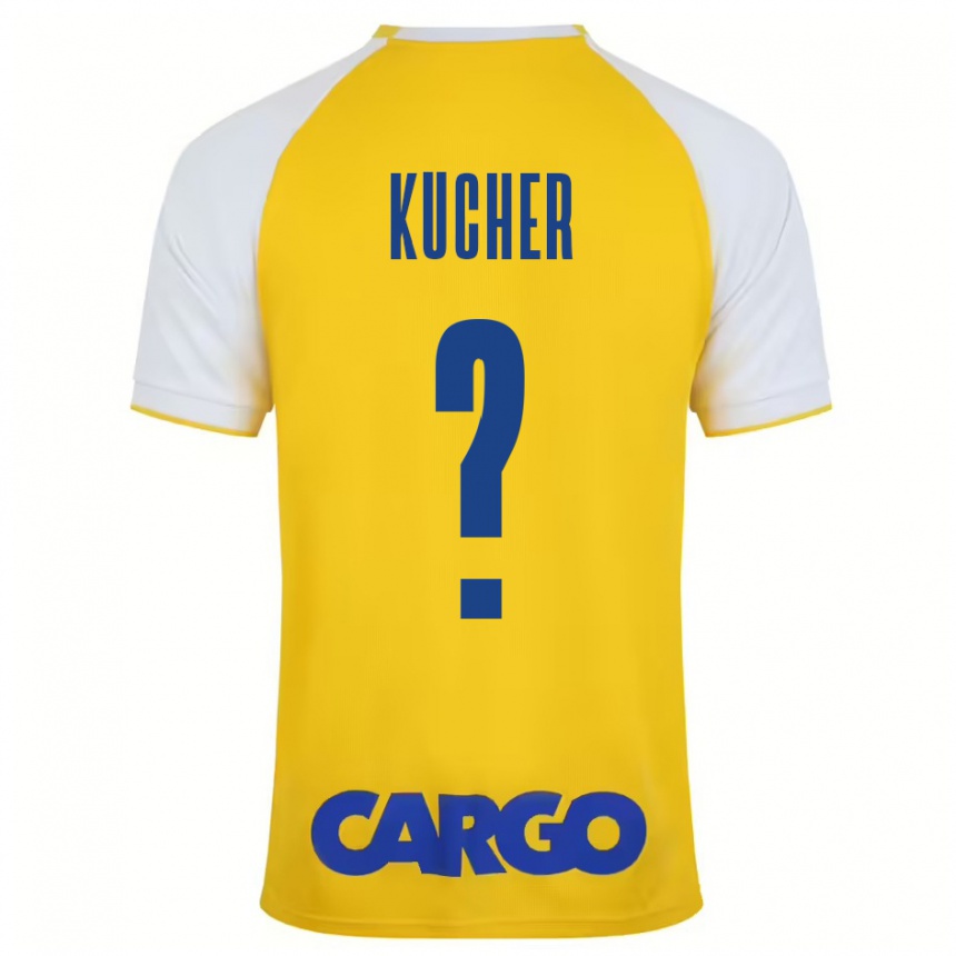 Kids Football Yahonatan Kucher #0 Yellow White Home Jersey 2024/25 T-Shirt