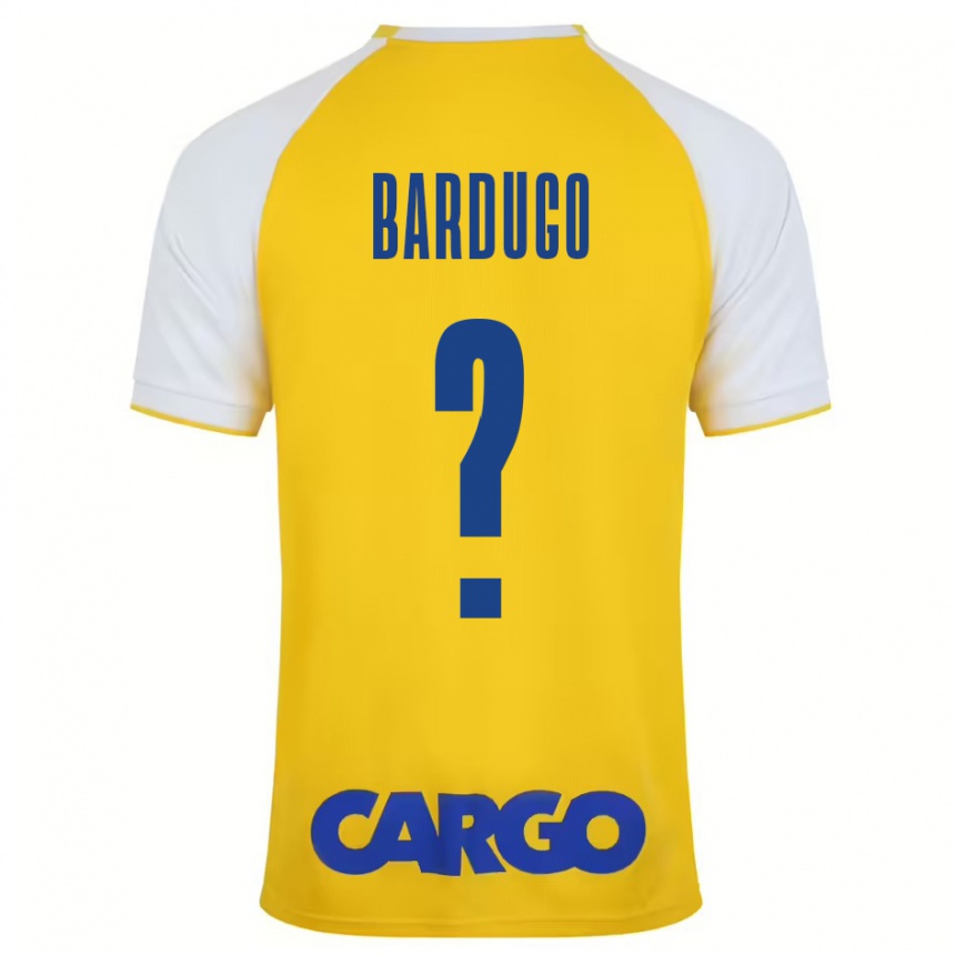 Kids Football Ori Bardugo #0 Yellow White Home Jersey 2024/25 T-Shirt