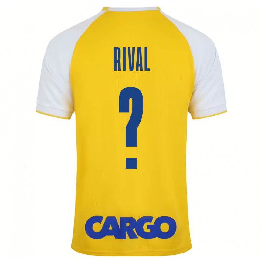 Kids Football Ran Rival #0 Yellow White Home Jersey 2024/25 T-Shirt