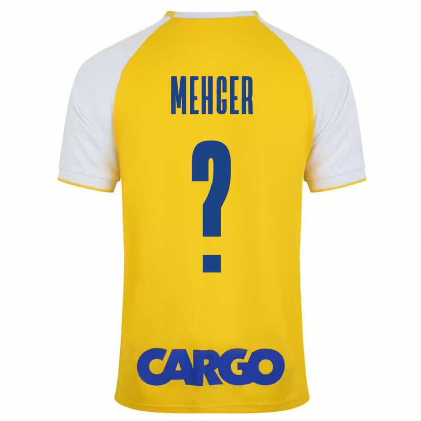 Kids Football Itay Mehger #0 Yellow White Home Jersey 2024/25 T-Shirt