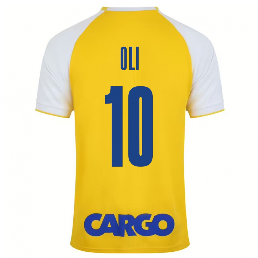 Kids Football Ido Oli #10 Yellow White Home Jersey 2024/25 T-Shirt