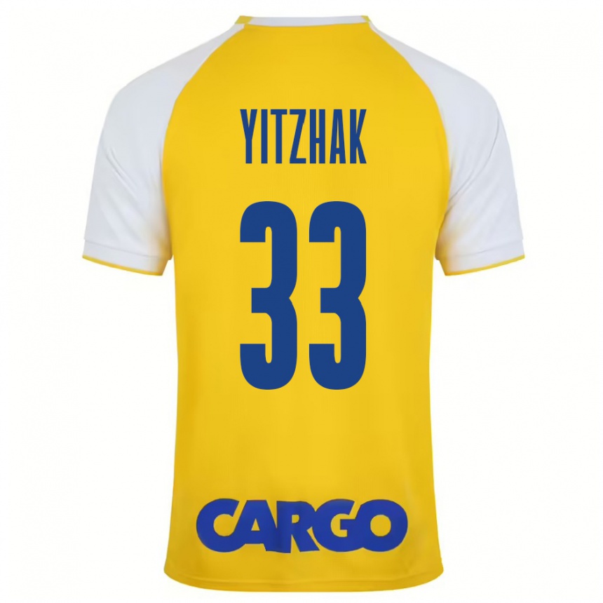 Kids Football Or Yitzhak #33 Yellow White Home Jersey 2024/25 T-Shirt