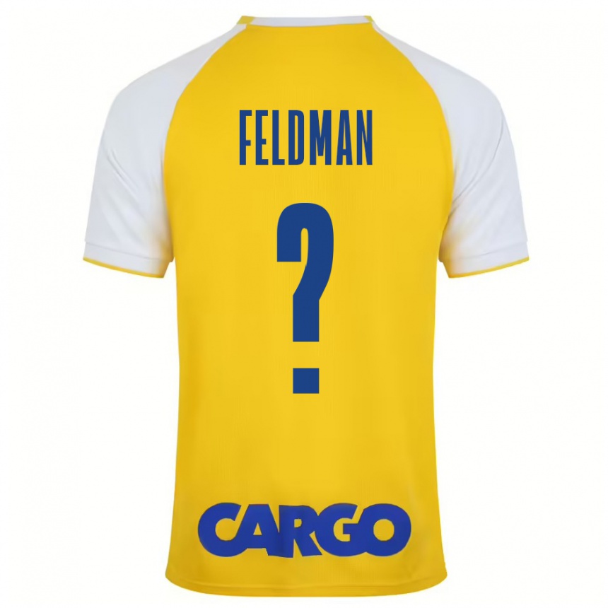 Kids Football Ron Feldman #0 Yellow White Home Jersey 2024/25 T-Shirt