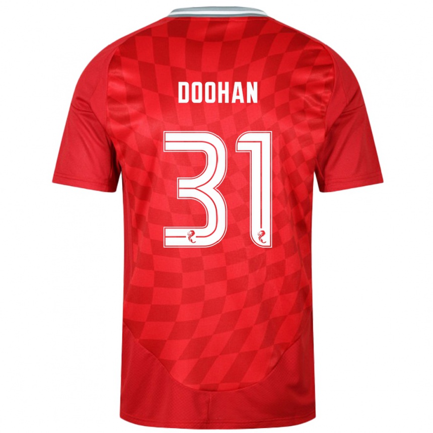 Kids Football Ross Doohan #31 Red Home Jersey 2024/25 T-Shirt