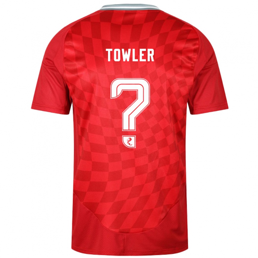 Kids Football Evan Towler #0 Red Home Jersey 2024/25 T-Shirt