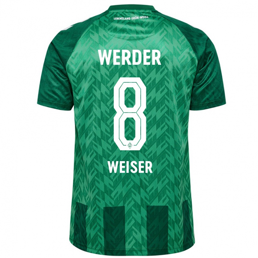 Kids Football Mitchell Weiser #8 Green Home Jersey 2024/25 T-Shirt