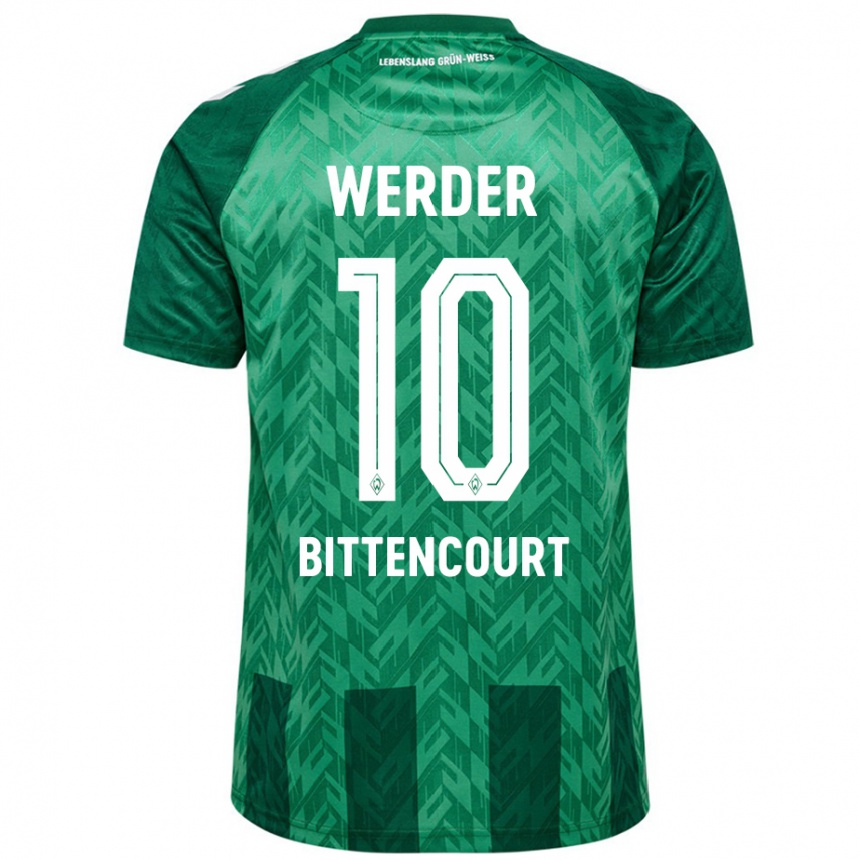 Kids Football Leonardo Bittencourt #10 Green Home Jersey 2024/25 T-Shirt