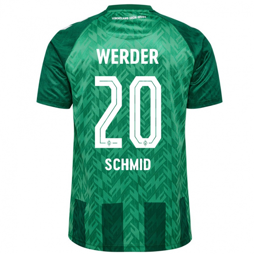 Kids Football Romano Schmid #20 Green Home Jersey 2024/25 T-Shirt