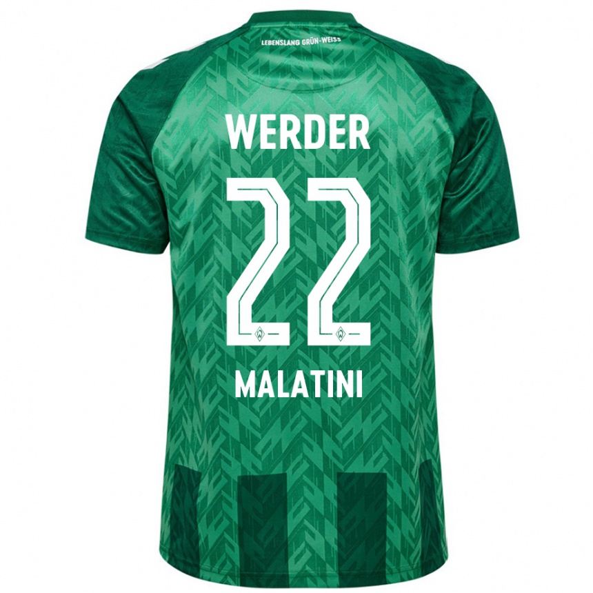 Kids Football Julián Malatini #22 Green Home Jersey 2024/25 T-Shirt