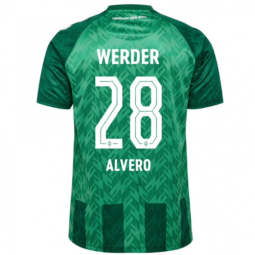 Kids Football Skelly Alvero #28 Green Home Jersey 2024/25 T-Shirt