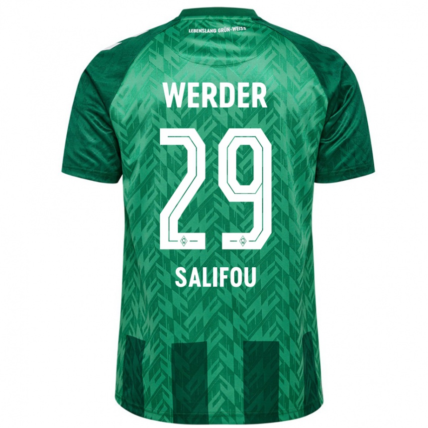 Kids Football Dikeni Salifou #29 Green Home Jersey 2024/25 T-Shirt