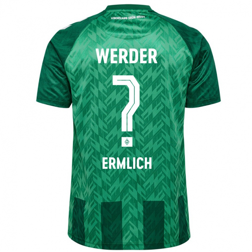 Kids Football Kjell Ermlich #0 Green Home Jersey 2024/25 T-Shirt