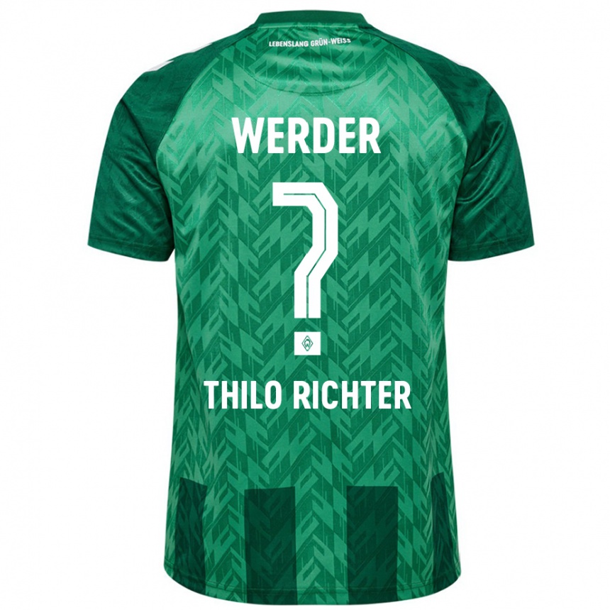 Kids Football Jasper Thilo Richter #0 Green Home Jersey 2024/25 T-Shirt