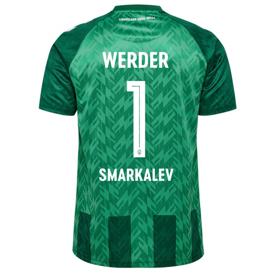 Kids Football Stefan Smarkalev #1 Green Home Jersey 2024/25 T-Shirt