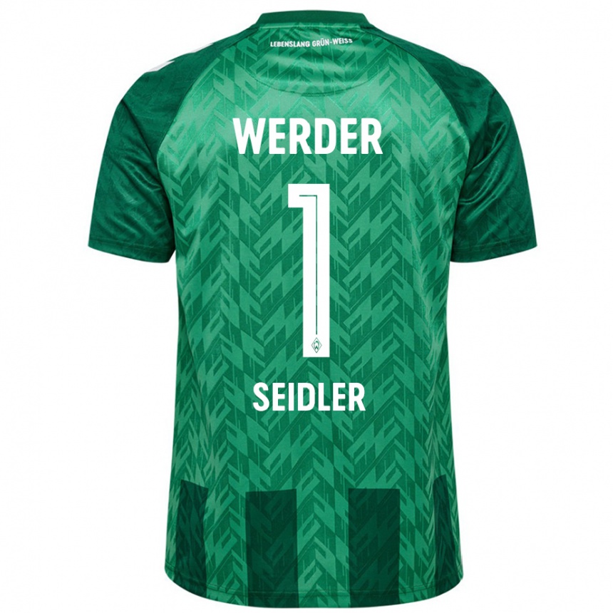 Kids Football Calvin Seidler #1 Green Home Jersey 2024/25 T-Shirt