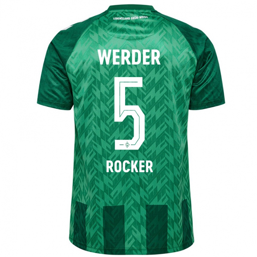 Kids Football Cimo Röcker #5 Green Home Jersey 2024/25 T-Shirt