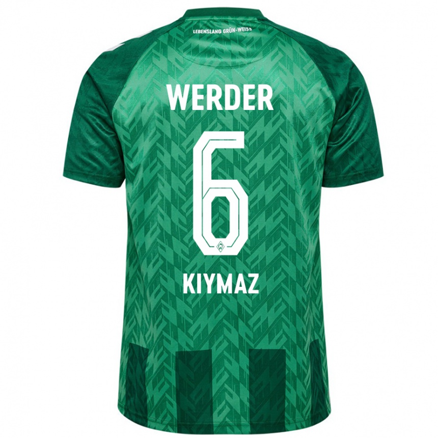 Kids Football Anil Kiymaz #6 Green Home Jersey 2024/25 T-Shirt