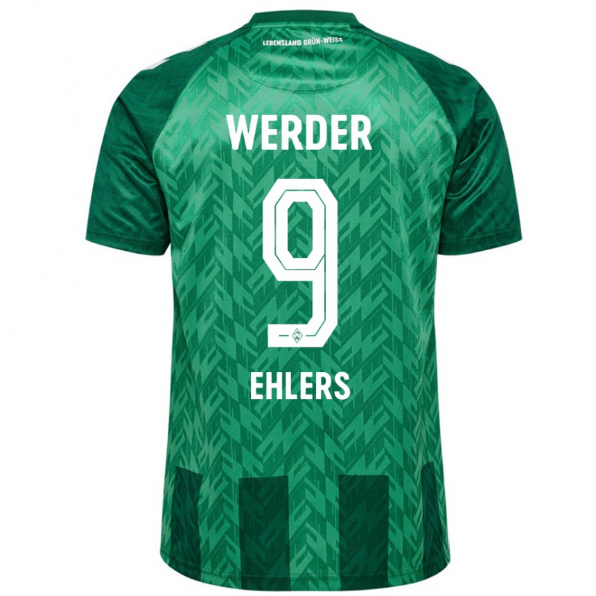 Kids Football Jannic Ehlers #9 Green Home Jersey 2024/25 T-Shirt