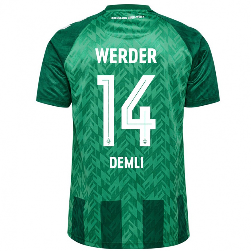 Kids Football Rezan Demli #14 Green Home Jersey 2024/25 T-Shirt