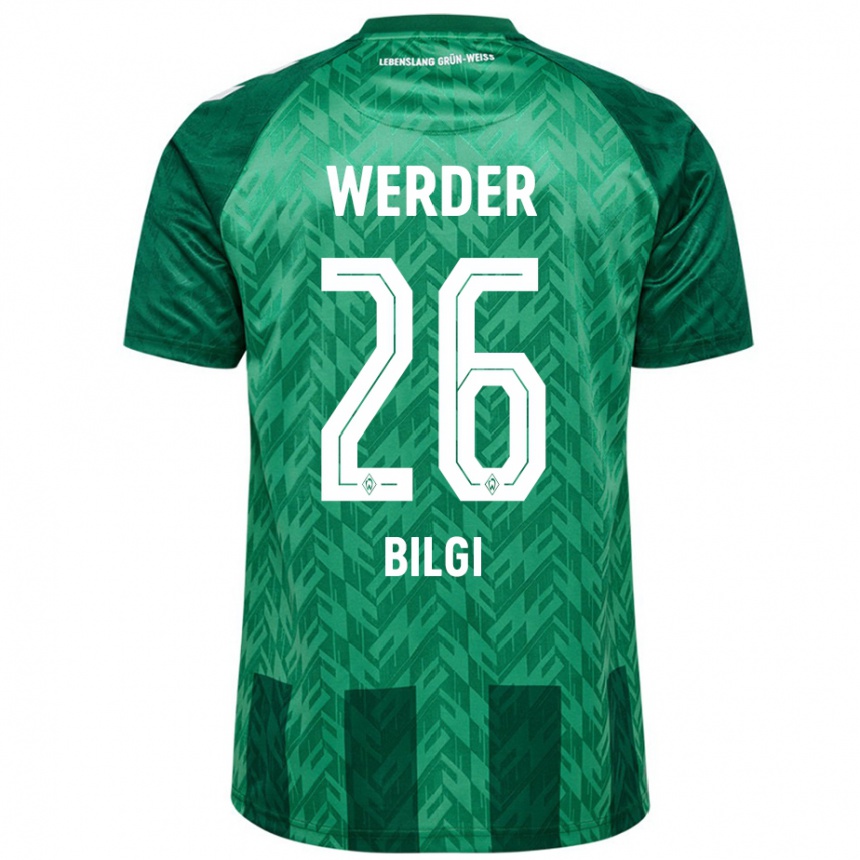 Kids Football Süleyman Bilgi #26 Green Home Jersey 2024/25 T-Shirt