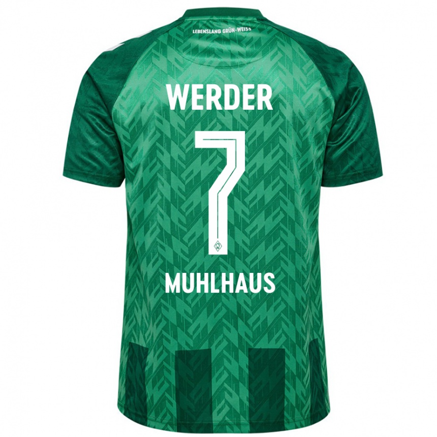 Kids Football Larissa Mühlhaus #7 Green Home Jersey 2024/25 T-Shirt