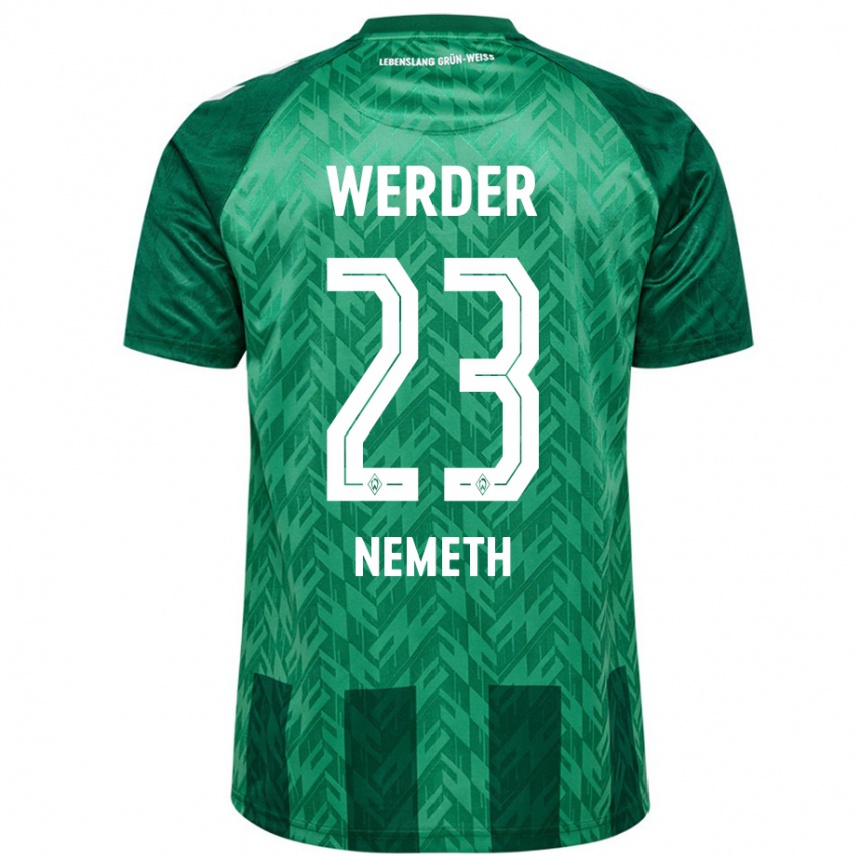 Kids Football Hanna Nemeth #23 Green Home Jersey 2024/25 T-Shirt