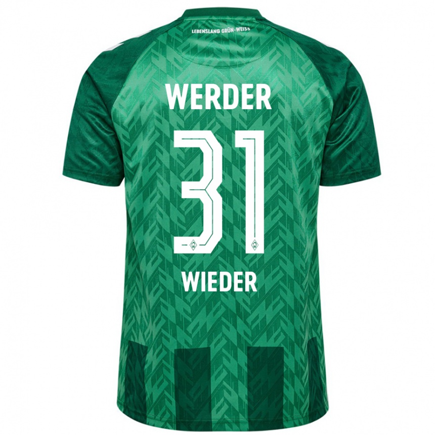 Kids Football Verena Wieder #31 Green Home Jersey 2024/25 T-Shirt