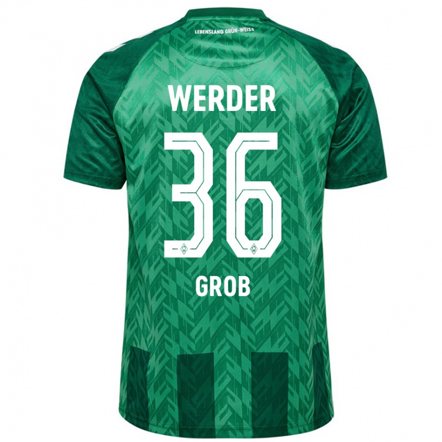 Kids Football Christian Groß #36 Green Home Jersey 2024/25 T-Shirt