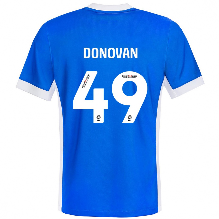 Kids Football Romelle Donovan #49 Blue White Home Jersey 2024/25 T-Shirt