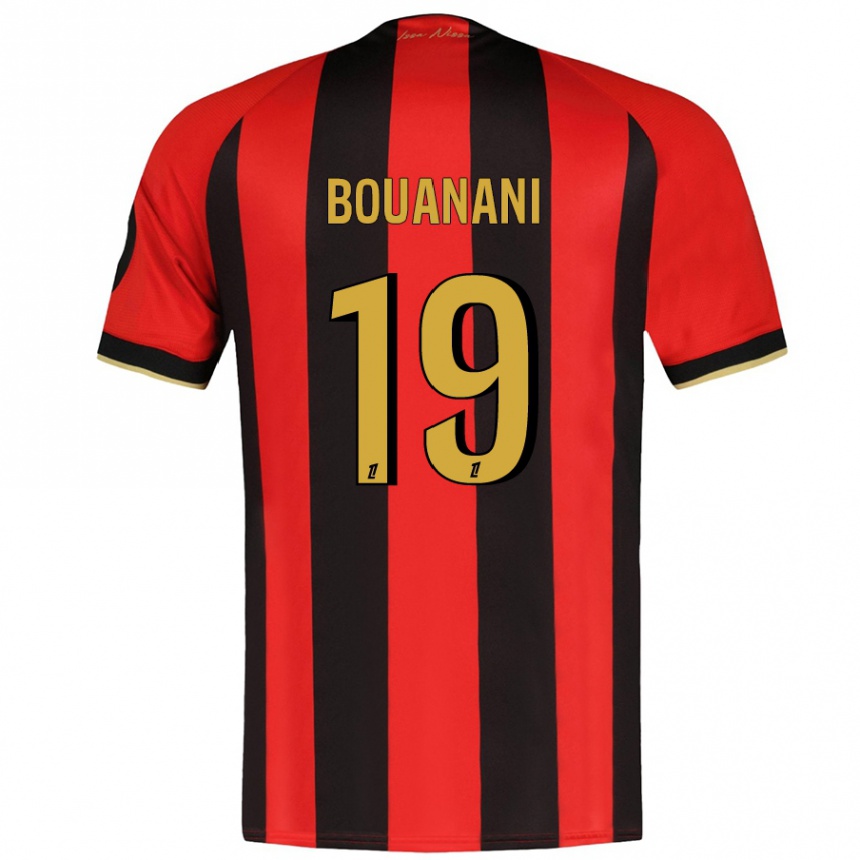 Kids Football Badredine Bouanani #19 Red Black Home Jersey 2024/25 T-Shirt