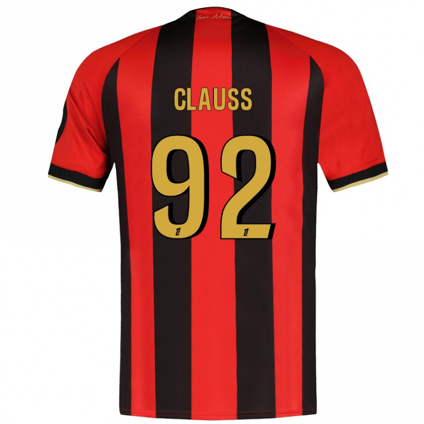 Kids Football Jonathan Clauss #92 Red Black Home Jersey 2024/25 T-Shirt